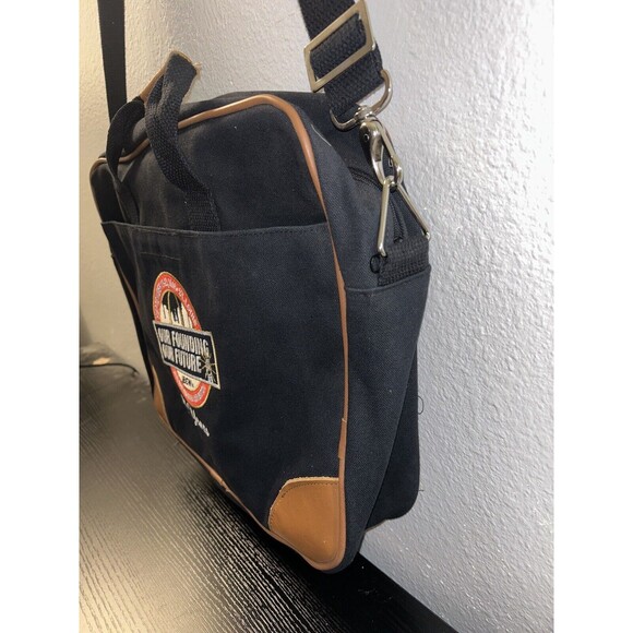 IBEW VINTAGE CANVAS LOPTOP BAG 125 YEARS 39th CONVENTION Black Made USA … - Picture 2 of 10